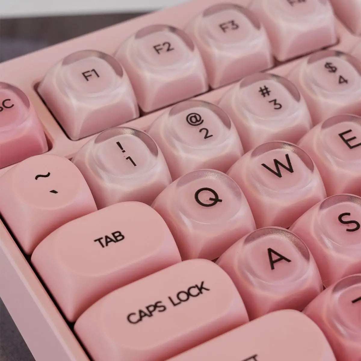 130 Keys Pink Liquid Foundation Keycap HOA Profile PBT Double Shot Keycap For Mx Switch Mechanical Keyboard ISO Enter Key Caps