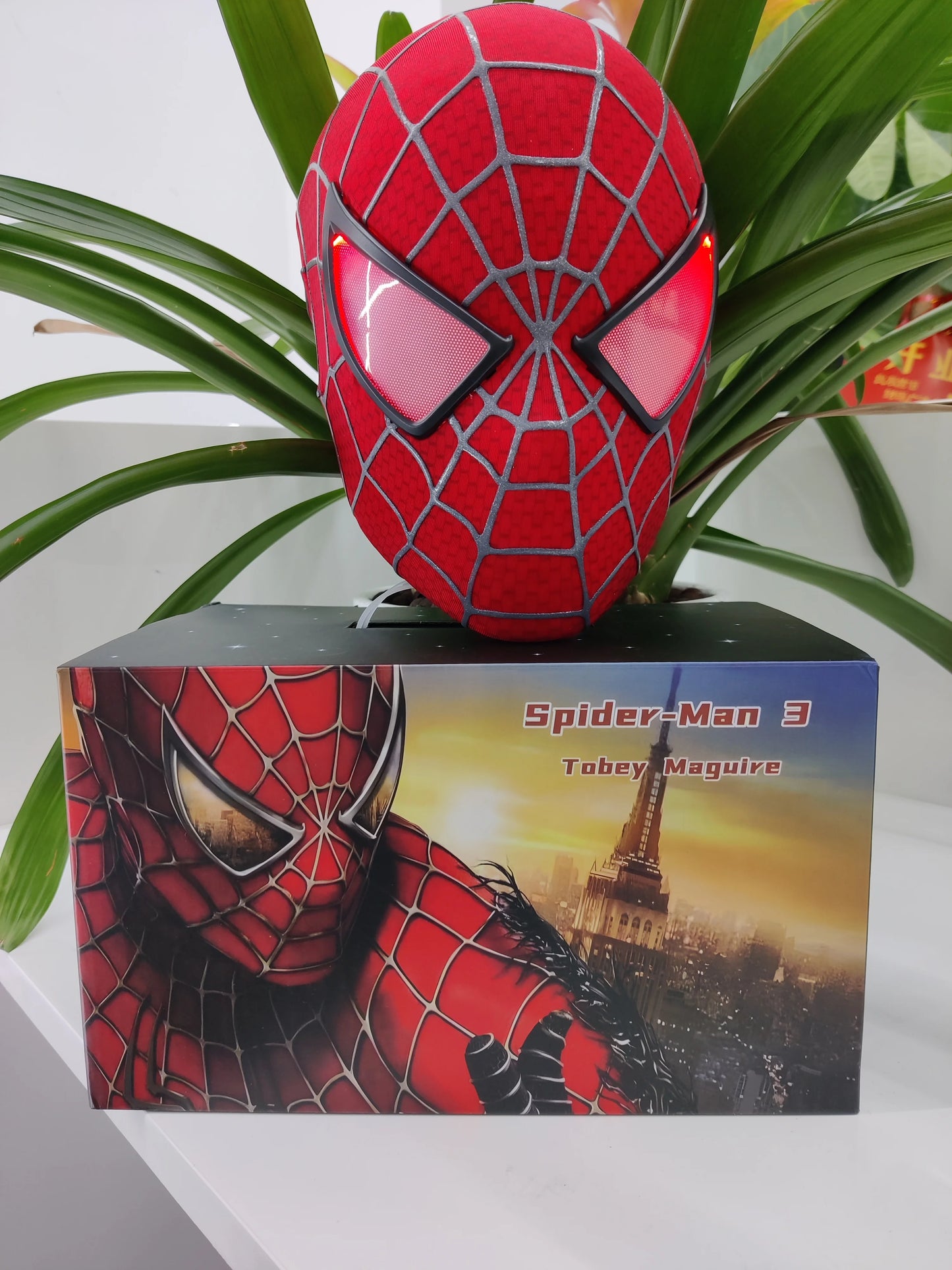 Hot Sale Marvel 1:1 Tobey Mask 3d Spider-Man Venom Helmet Lights With Mask Removable Lenses Mascara Cosplay Set Christmas Gift