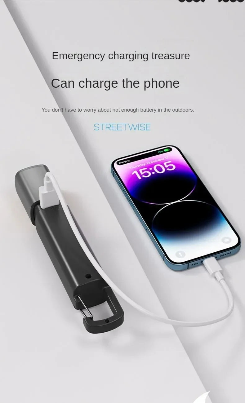 Xiaomi SMILING SHARK Outdoor Flashlight Portable Strong Lights Variable Focus with Home Camping Fishing Walking Lighting Lamp