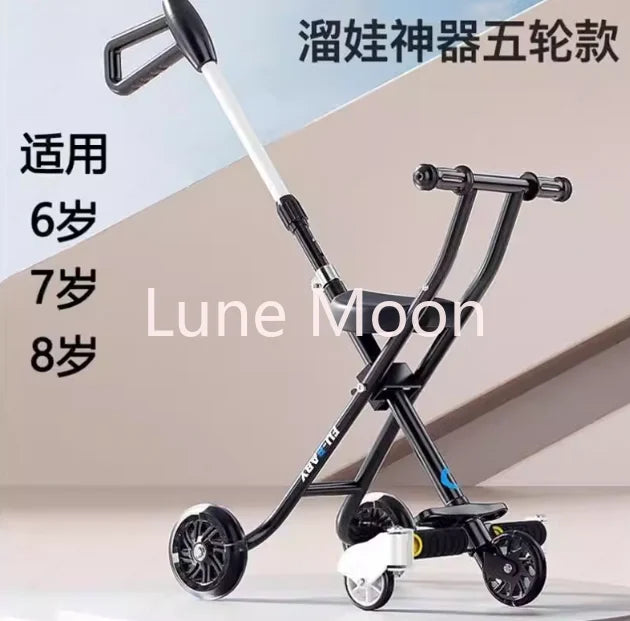 Older children's travel cart Over 6-12 years old Simple travel Outdoor lightweight baby walking artifact Foldable small slip