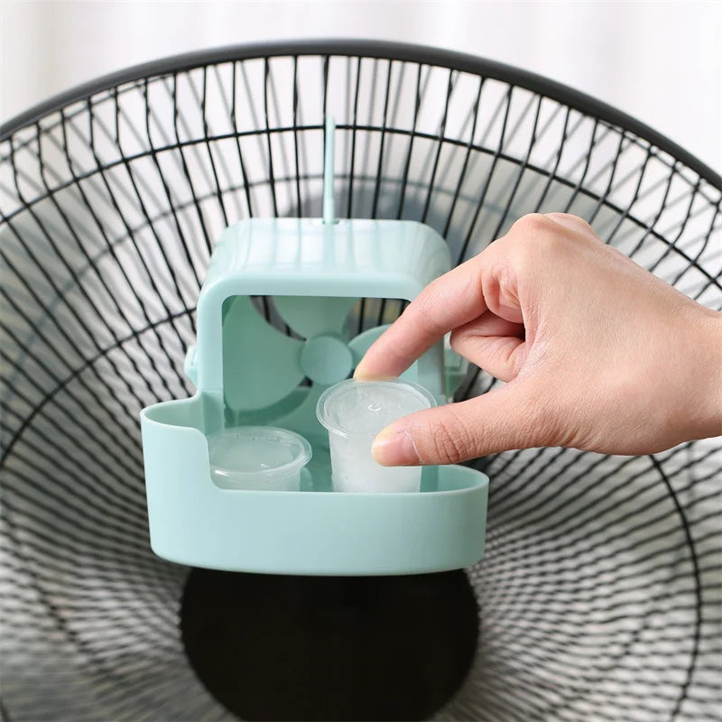 Household Cooling Box Cooler Tool for Summer Electric Fans, Portable Storage Accessory for Hanging Fans & Floor Fans