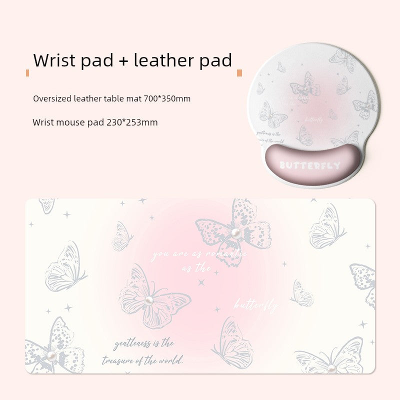 Cut Out Butterfly Mouse Pad Oversized Girl Good-looking Office Desk Mat Computer Keyboard Mat Classy Mouse Pad