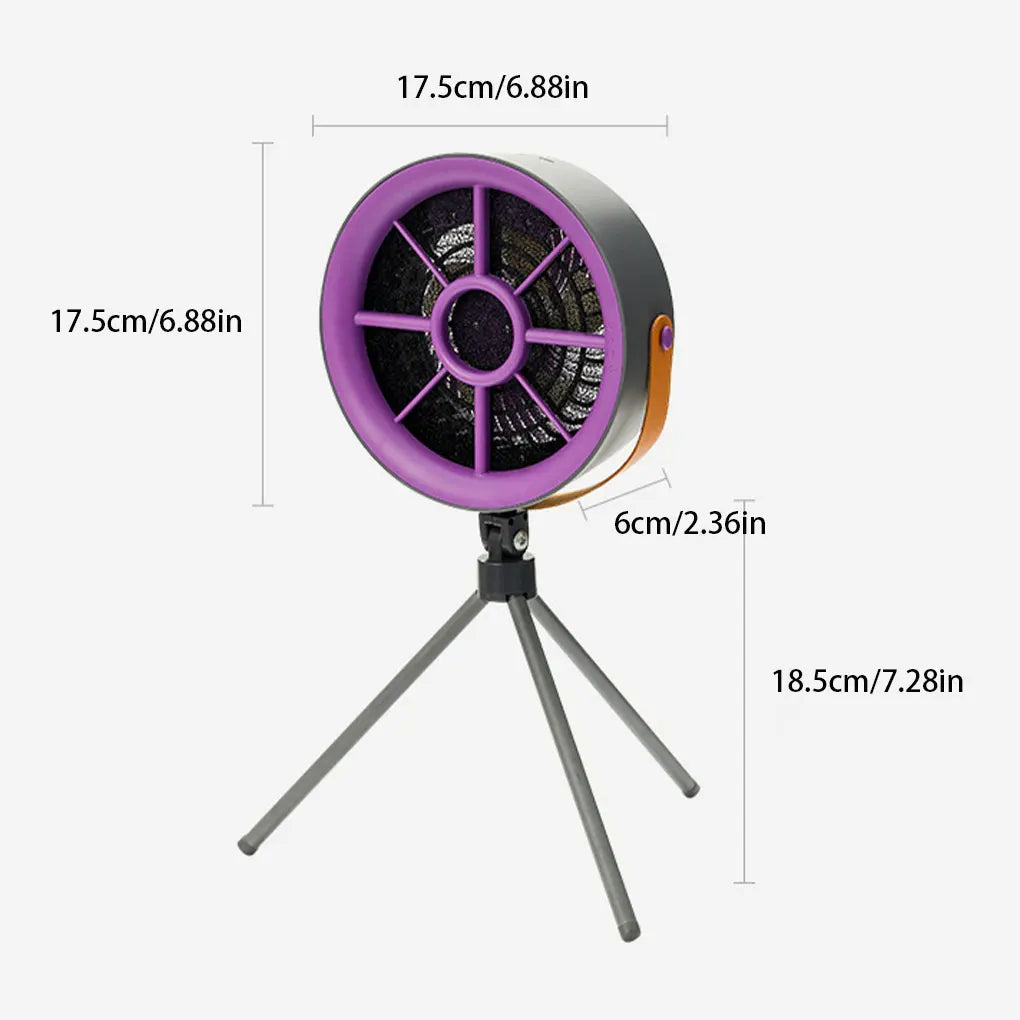 Desktop Range Hood with Filtration Kitchen Fan Portable Smoke Extractor with 3 Speeds for Outside Camping and Household
