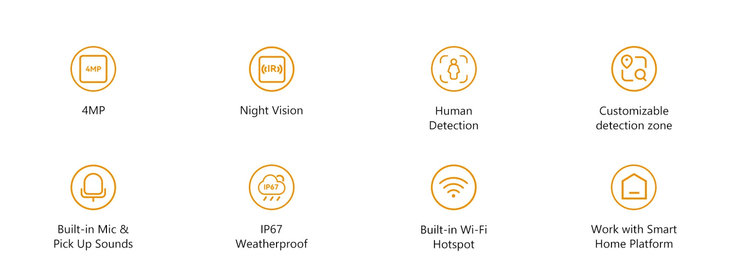 IMOU Bullet Security Camera 2.4GHz WiFi IP Camera Outdoor with IP67 Wi-Fi 6 Surveillance Camera Human Detection 24/7 Recording