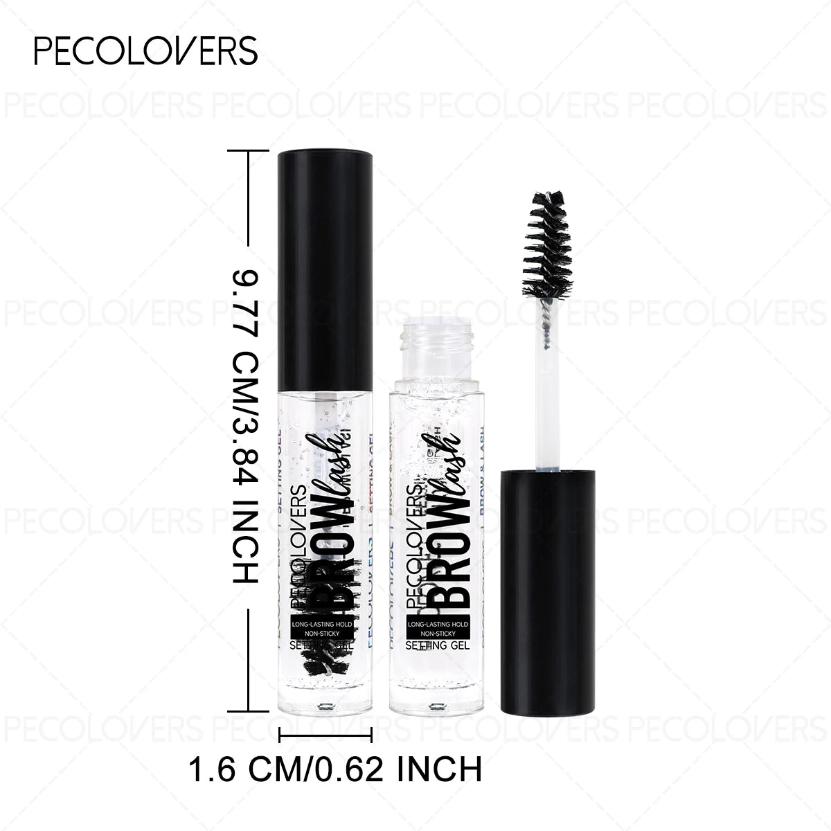 1PC Eyebrow Gel with Brush - Mild Formula, Light and Non-sticky, Strong Styling, Waterproof, Suitable for All Skin Types