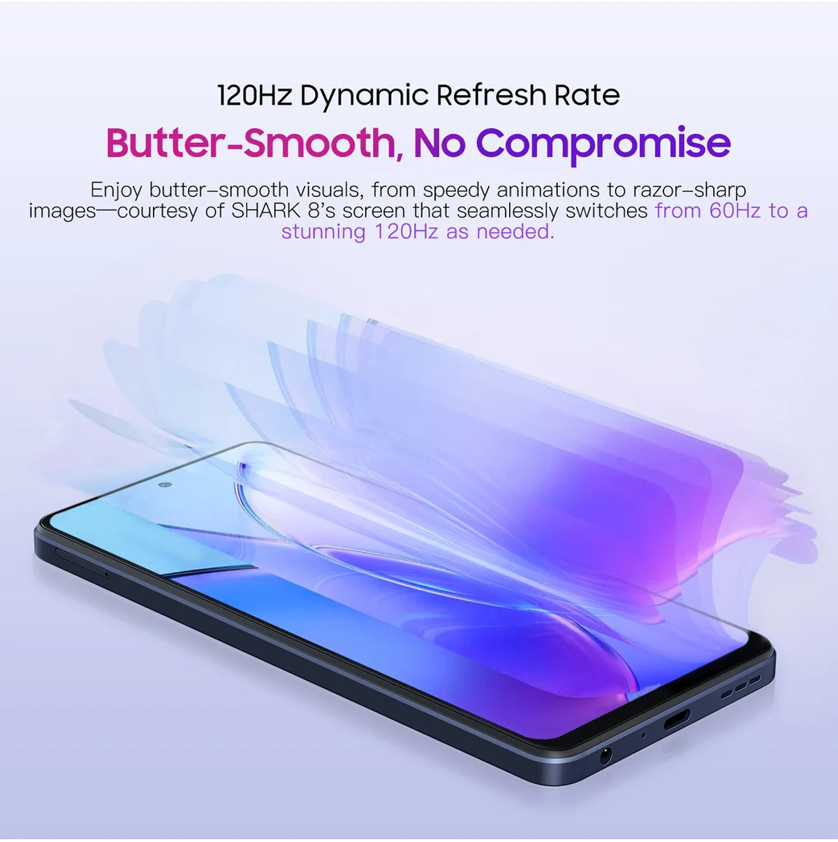 Blackview SHARK 8 Unlocked Smartphone Android13 Mobile Phone, Helio G99 16GB 128GB/256GB, 6.78'' 2.4K Display 64MP Cellphone NFC