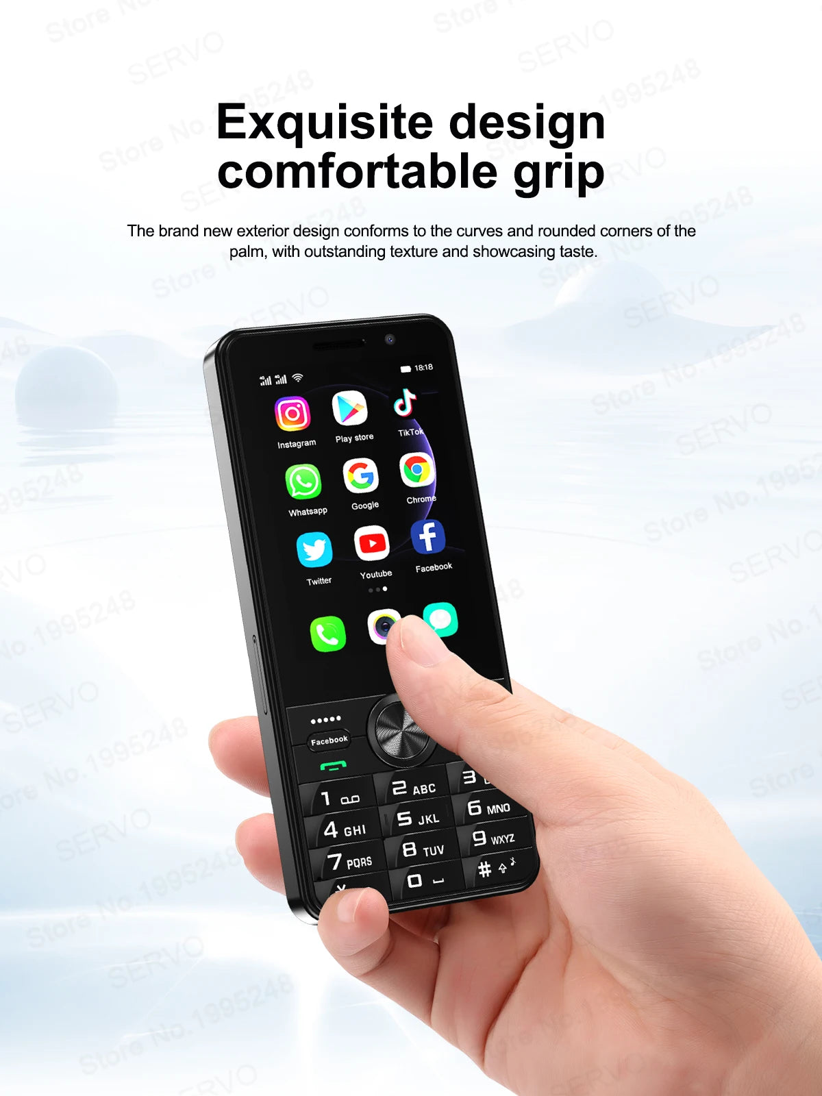 2025 New 4G Network Android Smart Phone 3.5" Screen 2 SIM Dual Camera Android 8.1 2+16GB WIFI GPS Play Store Mobile Phone Type-C