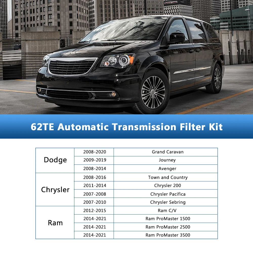 Automatic Transmission Filter with Gasket for CHRYSLER DODGE AVENGER JOURNEY RAM PROMASTER VOLKSWAGEN ROUTAN 68018555AA
