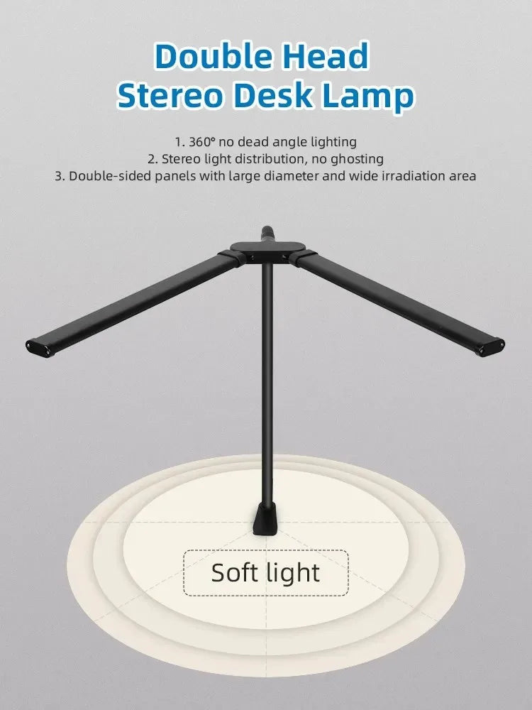 Double Single Head Led Clip Desk Lamp Dimmable Computer Table Lamps Monitor Light Architect Table Lamp for Office Reading Lights