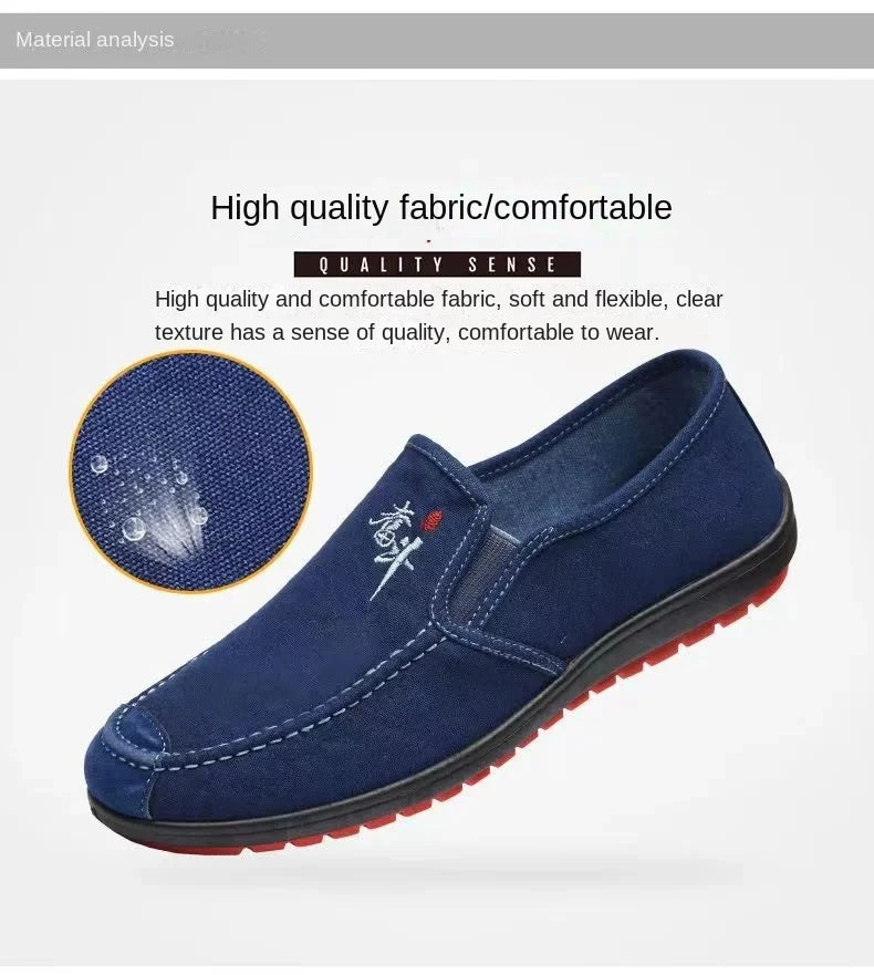 Men'S Spring Anti Slip And Wear Resistant Work Shoes Soft Soled Comfortable Single Shoes Fashionable And Versatile Casual Shoes