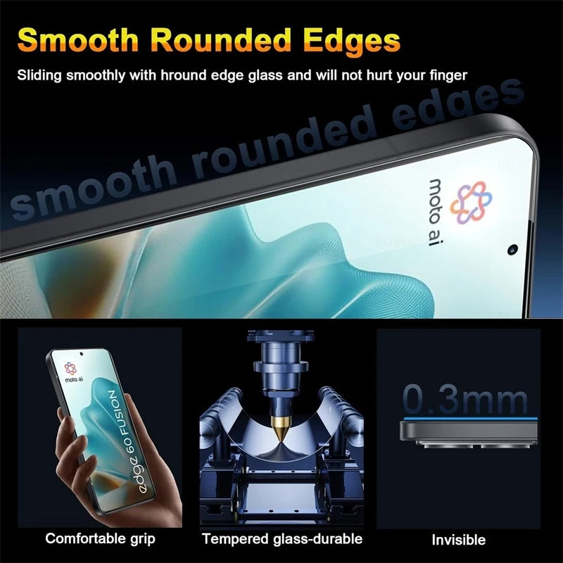 9D Curved Screen Protector Tempered Glass For Motorola Edge 60 Fusion 60Fusion Moto Edge60 Fusion Edge60Fusion 5G XT2503-4 6.67"