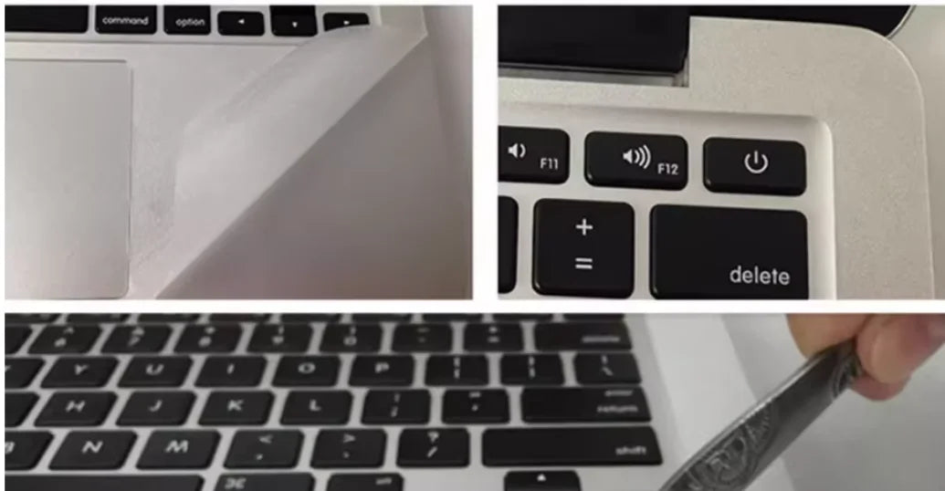 Full Body Matte Clear Sticker Decal for MacBook Pro 14" pro16 M4 M3 M2 M1 air 13.6 air 15 Touchpad + Palm Rest Skin Protective