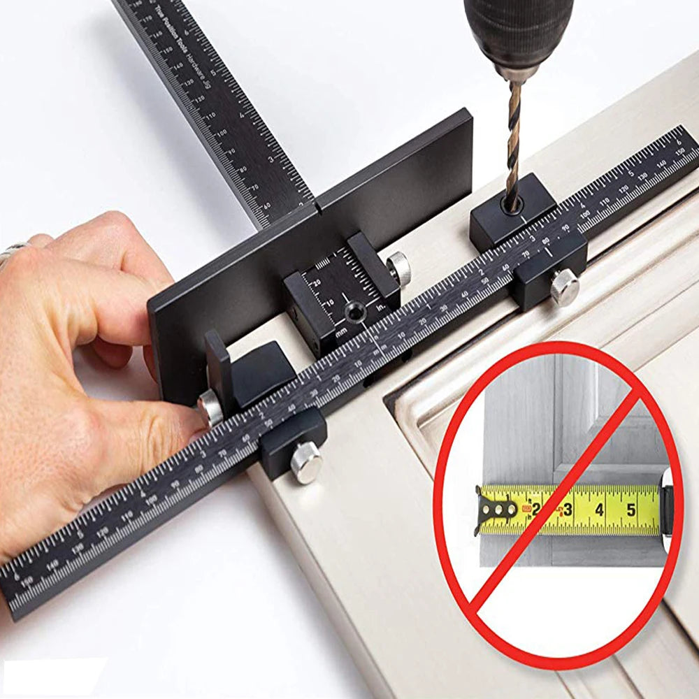 2025 Woodworking Tools Cabinet Hardware Jig Tool - Drill Template Guide for Door and Drawer Handle Installation Tools