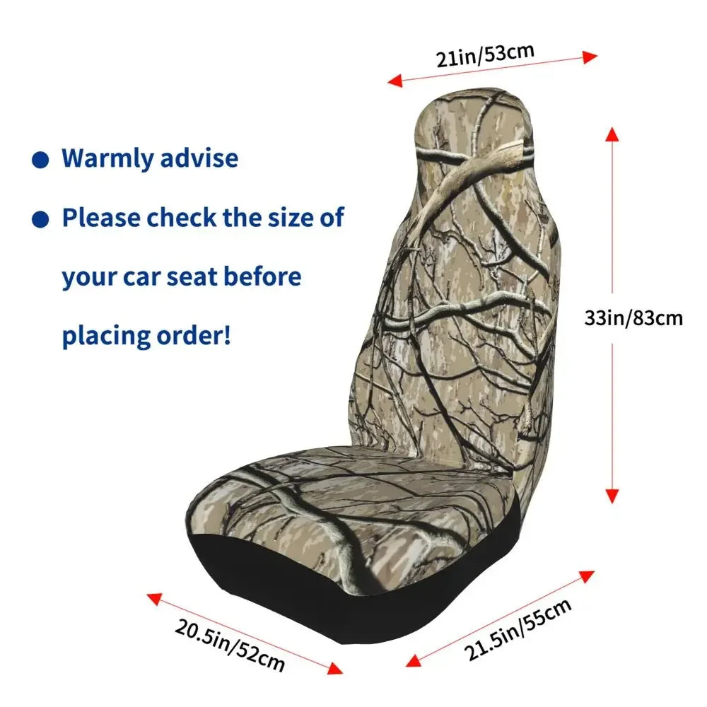 Camouflage Hunting Universal Car Seat Cover Four Seasons For SUV Tree Car Seat Covers Fiber Seat Protector