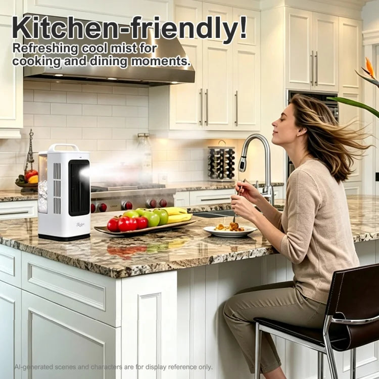 2026 Portable Air Conditioner Fan Smart Touch Control Timer Multi-Functional Air Cooler for Home Office Use