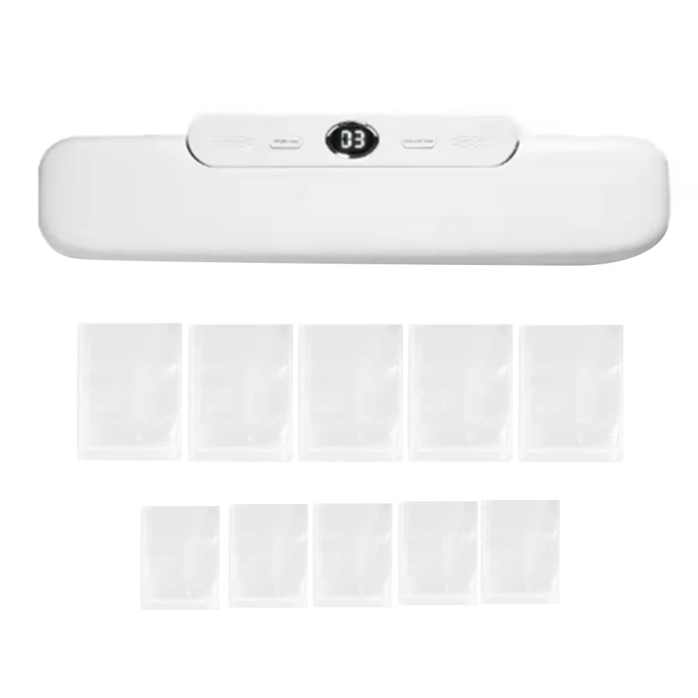A01V-Vacuum Sealer Machine With 10 Free Bags Efficient Household Food Preservation And Packaging EU Plug B