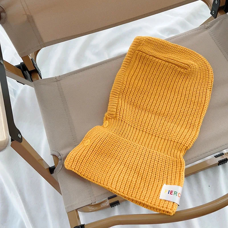 2-8 Years Old Boys Girls Beanie Hat  Balaclava Scarf Wrap Winter Windproof Face Covering for Skiing Climbing Outdoor Caps