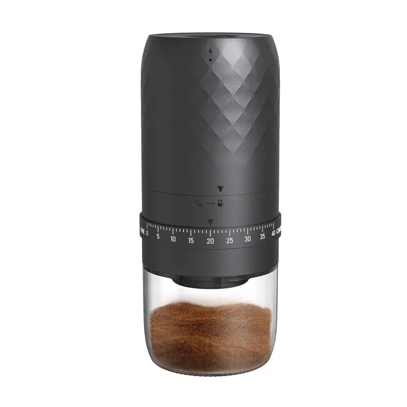 Electric Coffee Grinder, Portable Adjustable Grind Size, One-Touch Operation, Perfect Coffee Companion for Freshly Ground Coffee