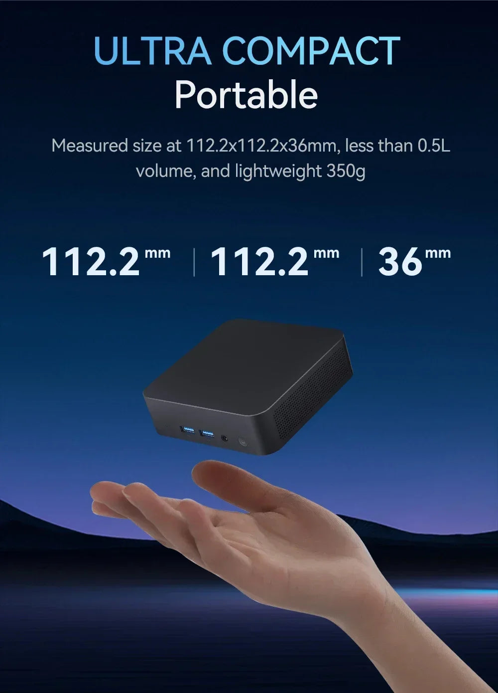 2026 Powerful Intel I9 10980HK Mini PC Windows 11 16GB DDR4 1TB SSD WiFi6 BT5.2 4K HD Compact Mini Computer for Gaming Office