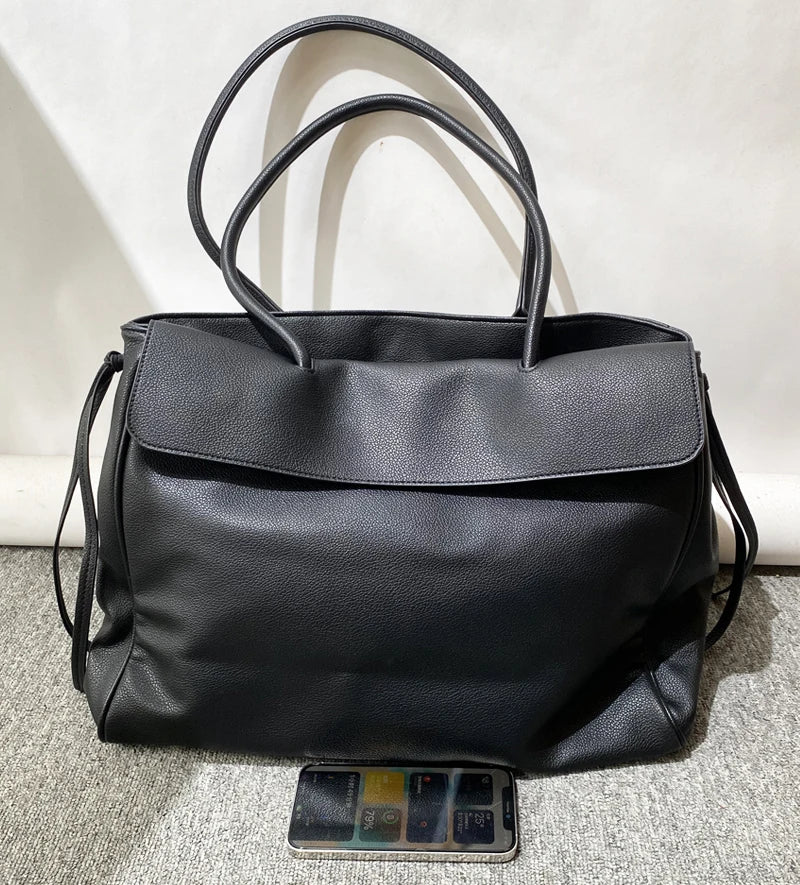 Briefcase Tote Bags For Women Luxury Designer Handbag And Purses 2025 New In PU Grain Multi-compartment Design Underarm Shoulder