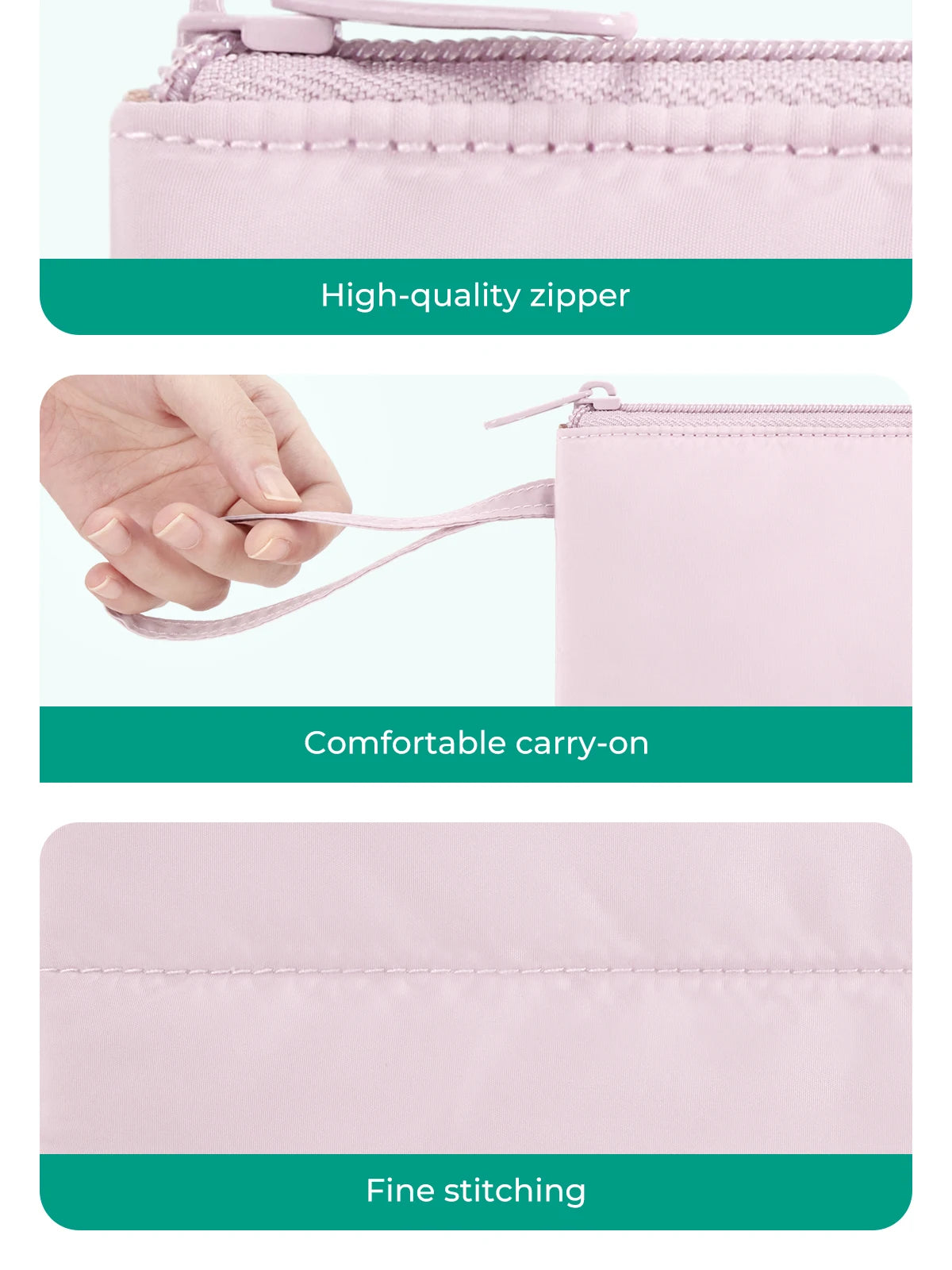 BAGSMART Mini Makeup Bag Portable Cosmetic Storage Bag Earphone Purse Jewelry Organizer Pouch Women Sanitary Napkin