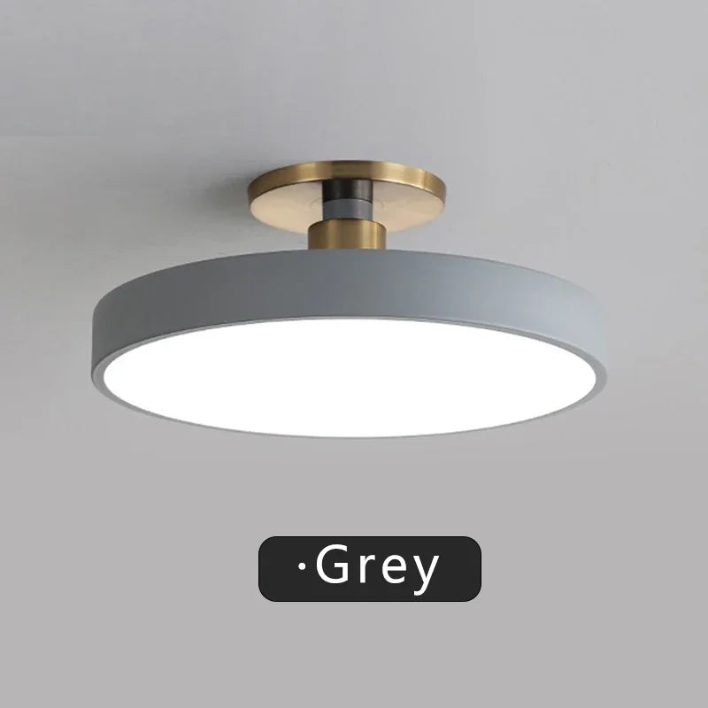 Modern LED Ceiling Light Nordic Macaron Circular Pendant Light Children's Room Dining Room Study Room Interior Decoration Light