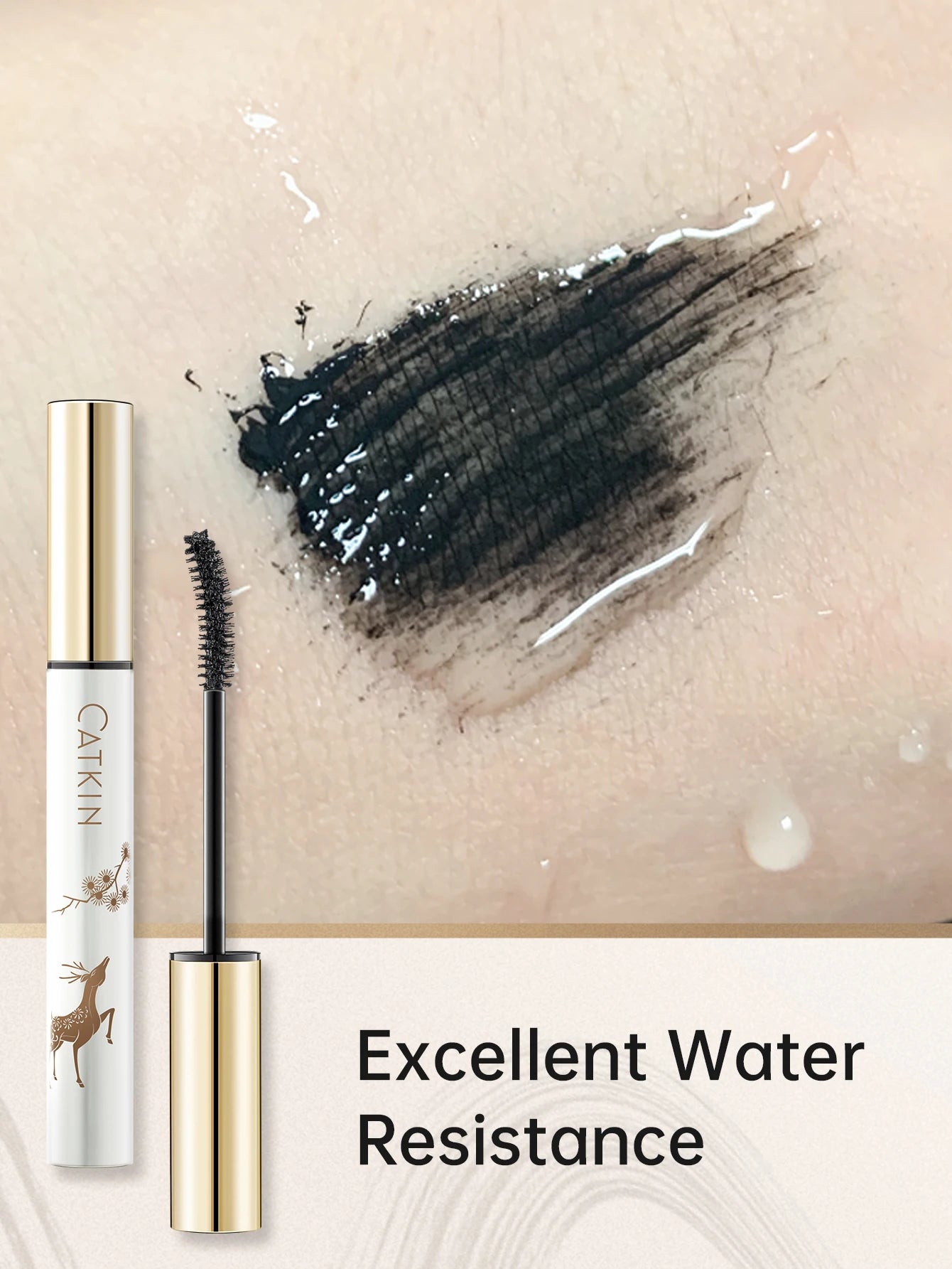 CATKIN Makeup Black Lifting Mascara, Volume and Length Mascara with Waterproof & Long Lasting for sensitive eyes.