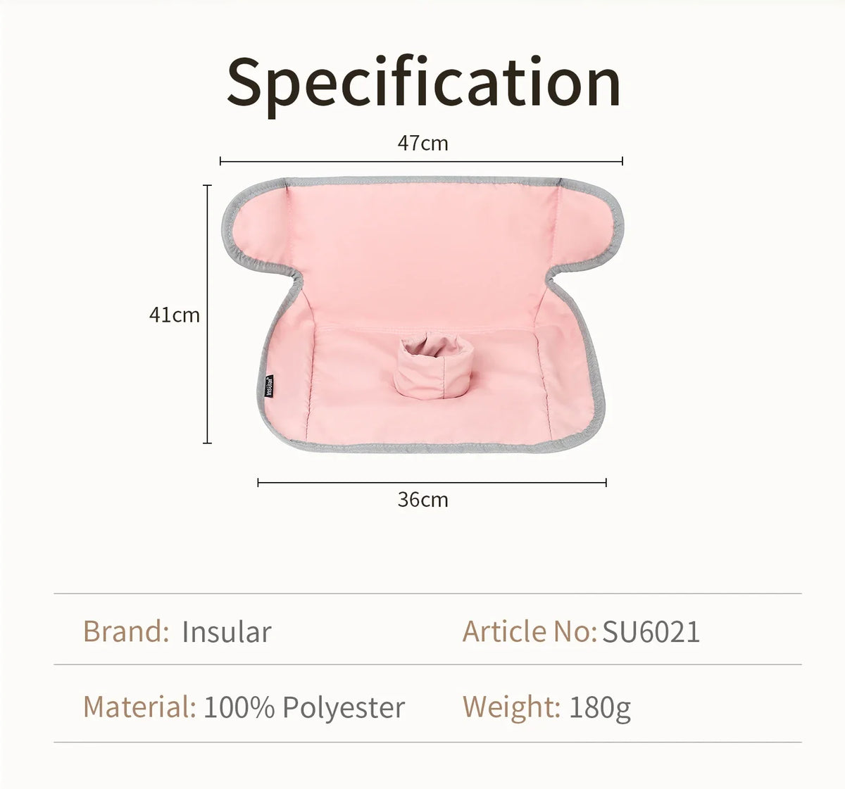 Safety Non-Slip Seat Protective Mat 3Layer Waterproof Stroller Cushion Skin-friendly Child Car Seat Multi-functional Diaper Pad