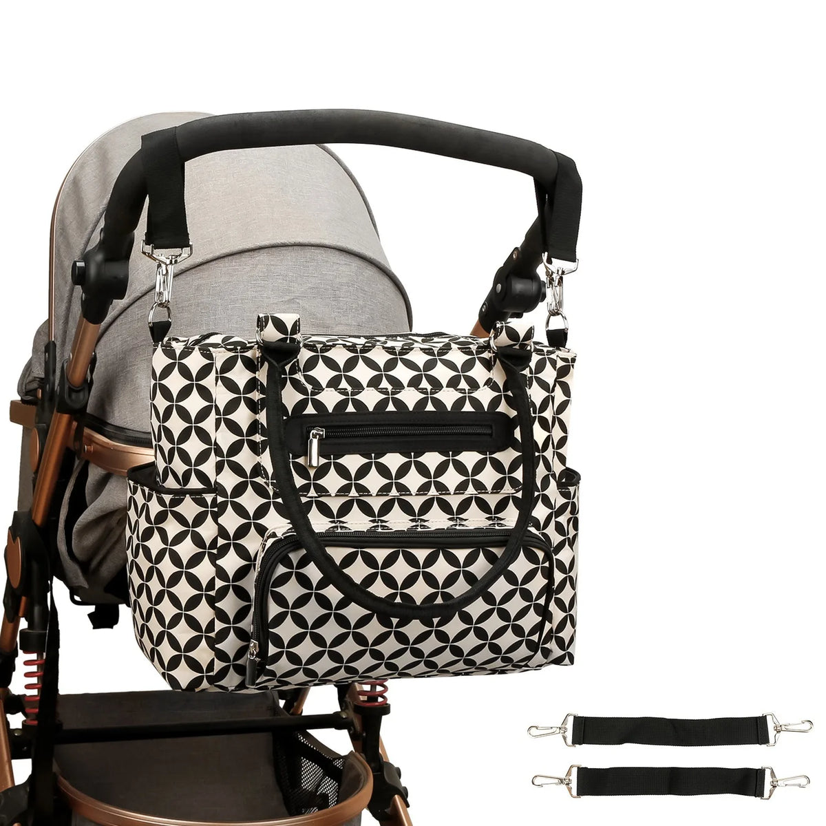 Women Shoulder Bag Travel 7 Pcs/Set Baby Diaper Bags Go Out Large Capacity Newborn Nappy  Bag with Changing Pad Multi-functional