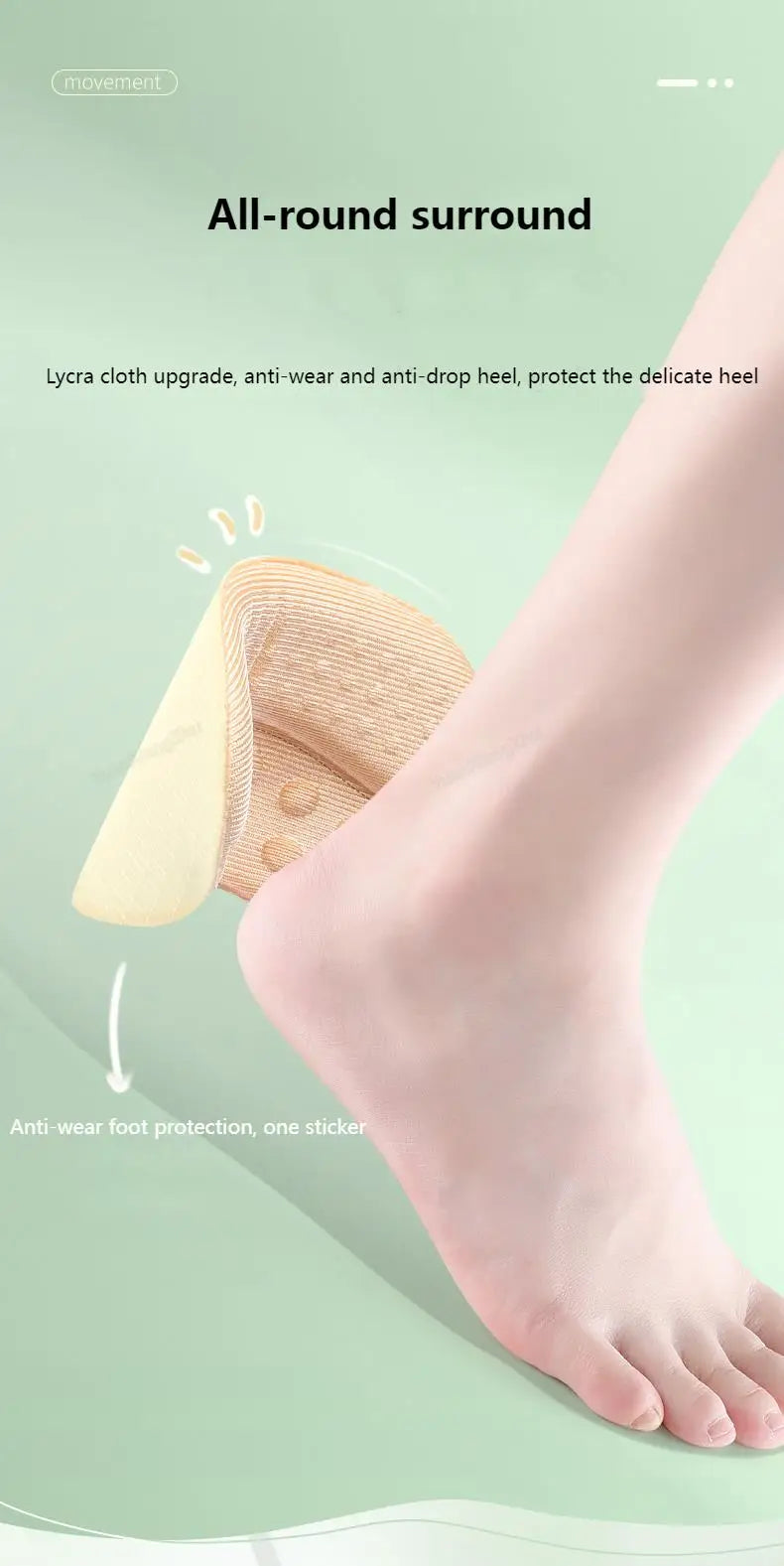 Shoe Pads for High Heels Anti-wear Foot pads Heel Protectors Womens Shoes Insoles Anti-Slip Adjust Size Shoes Accessories 1Pair