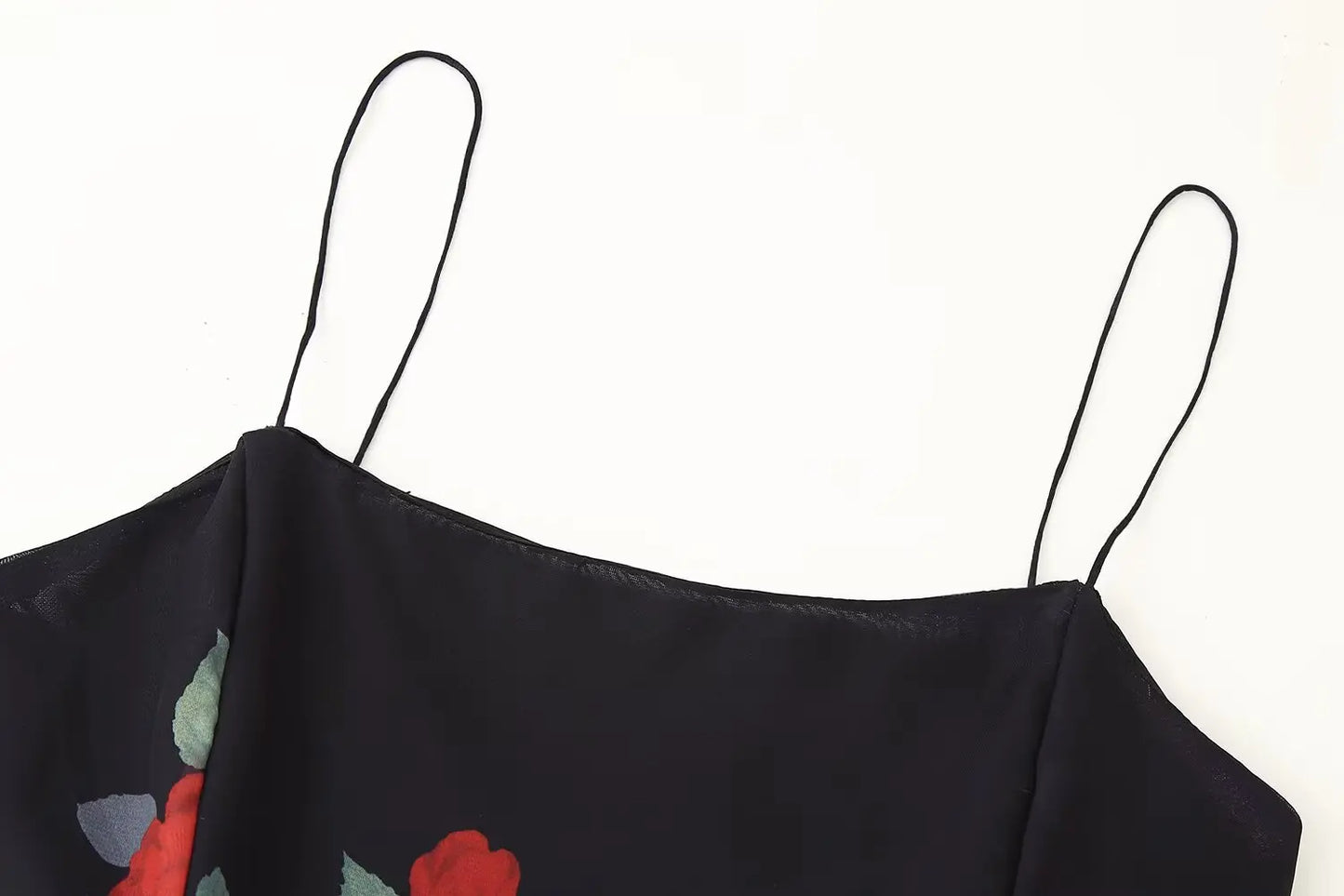 Women's Summer Skirt Sexy Two Piece Set Fashion Flower Print Holiday Party Suspender Top High Waist Slim Midi Skirt