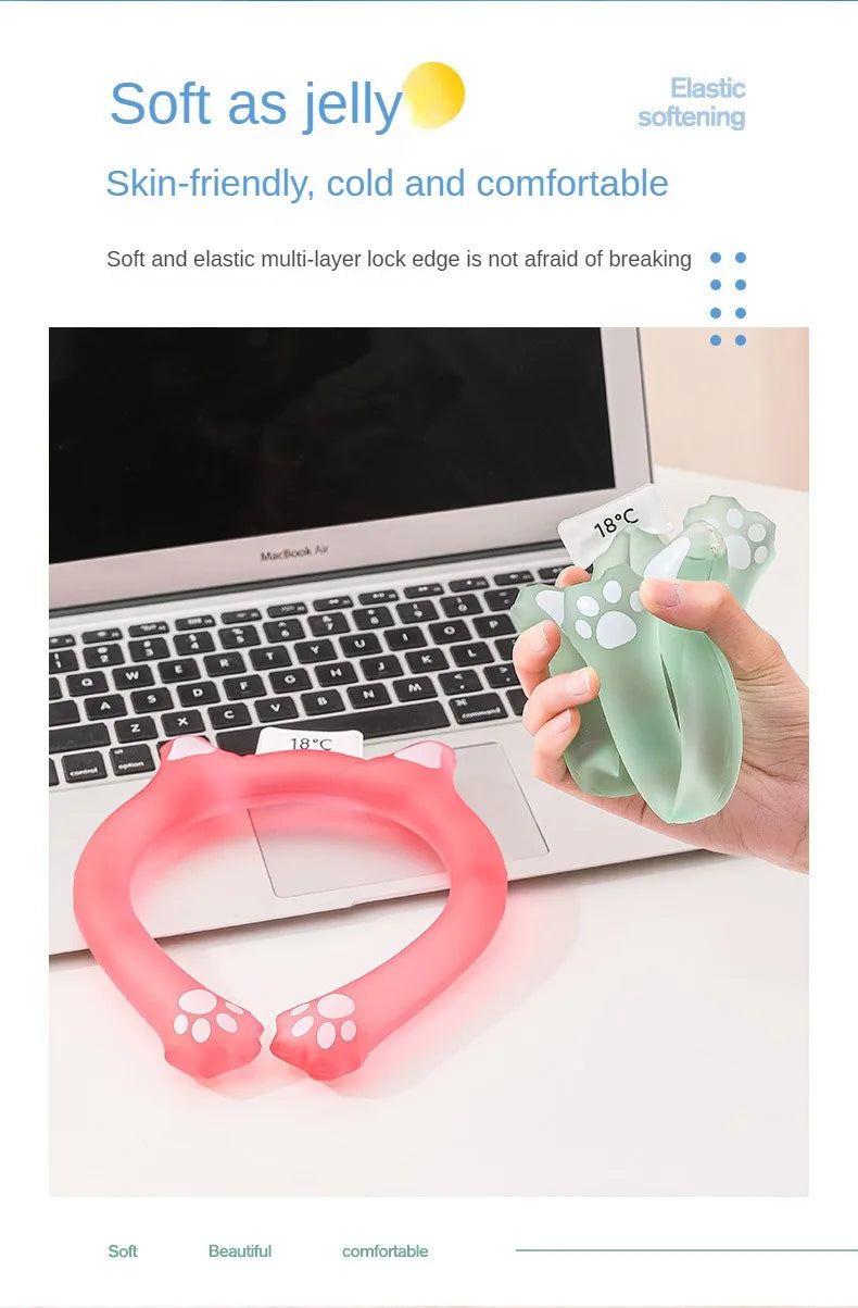 Sunstroke Prevention and Cooling Tool Outdoor Sports Cooling Ring Summer Comfort PCM Cold Collar Beach Travel Essentials