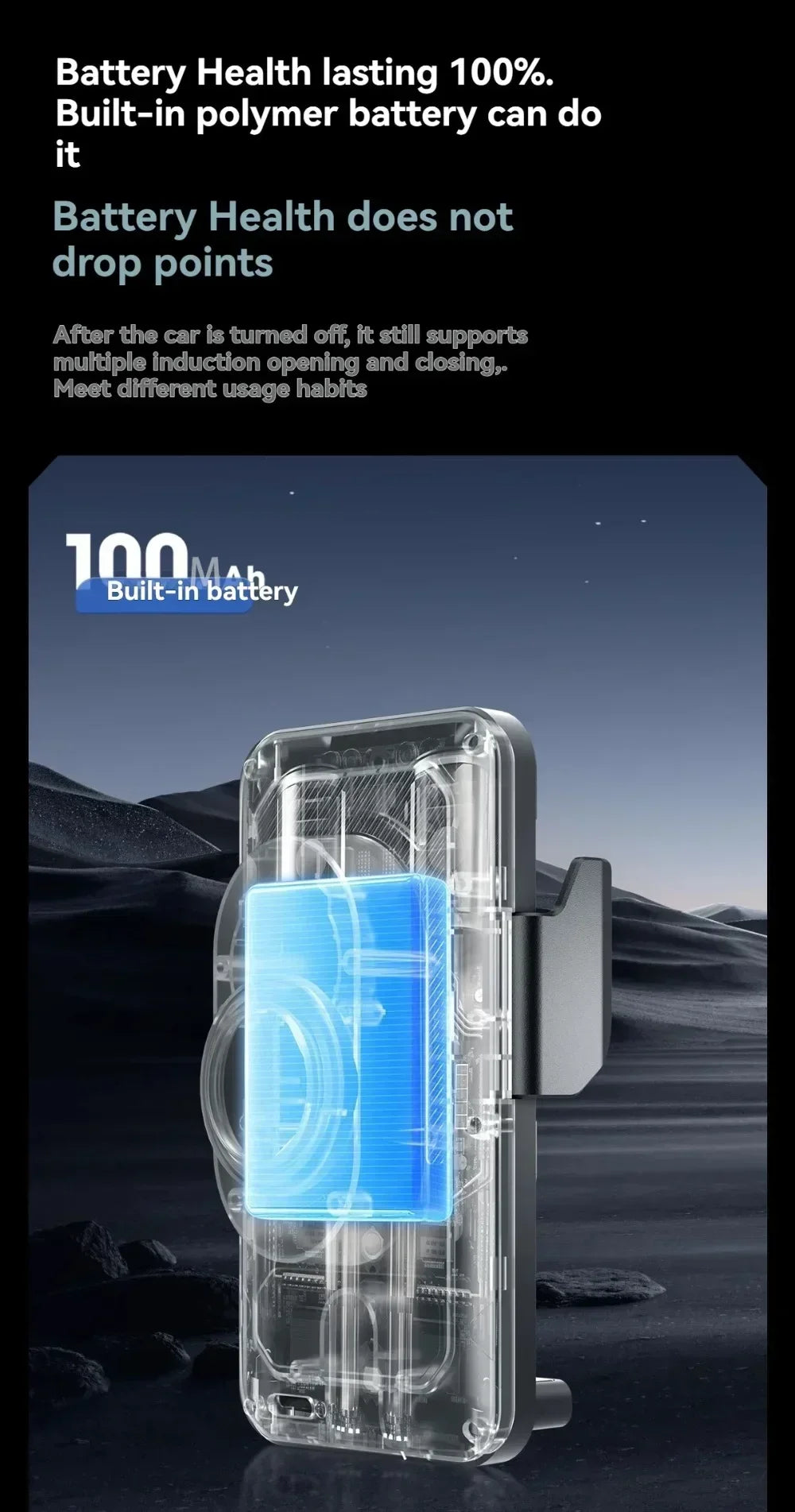 Auto-Sensing Car Wireless Charger Electric Rotating Mount Ambient Light Compatible Fast Charging Station for iPhone 17 16 15 14