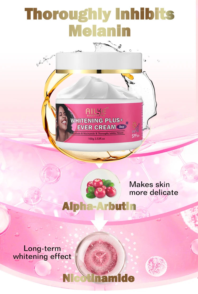 AILKE Natural Whitening Skin Care Set For All Skin Types, Remove Stubborn Acne, Dark Spots Kit, Reduce Melanin, Pigmentation