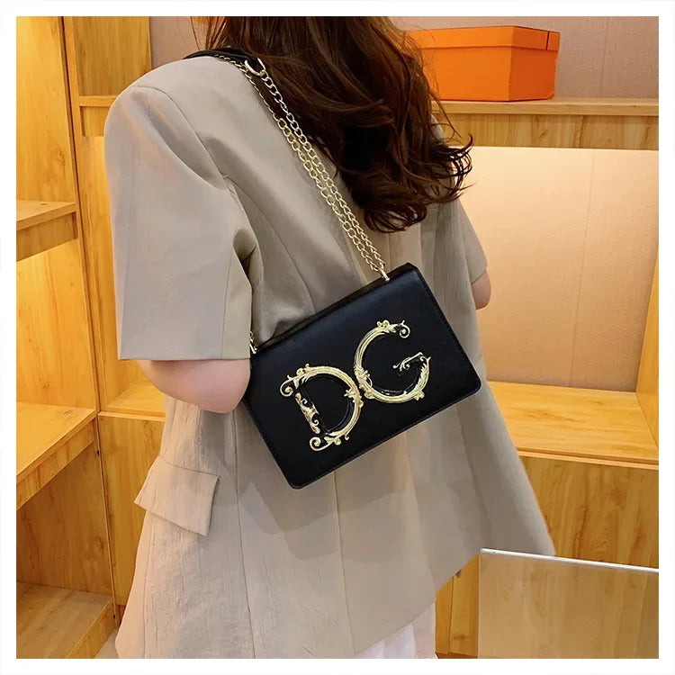 Leather Diaper Bag Vintage Textured Retro Square Satchels Shoulder Bag For Women Trendy Fashionable Large Capacity