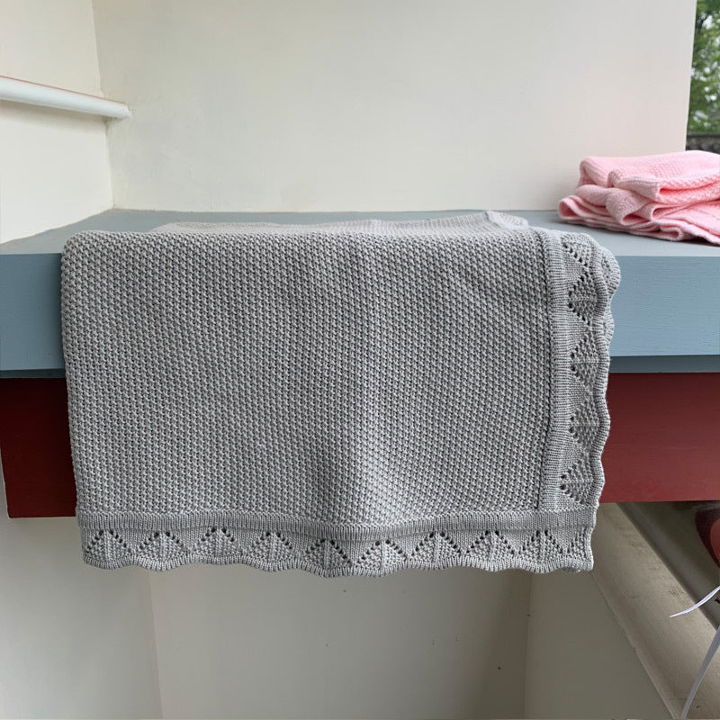 Knitted Baby Blankets Newborn Swaddle Wrap Throw Blanket Nordic Cotton Soft Baby Stroller Crib Blanket Nursery Bedding Quilt