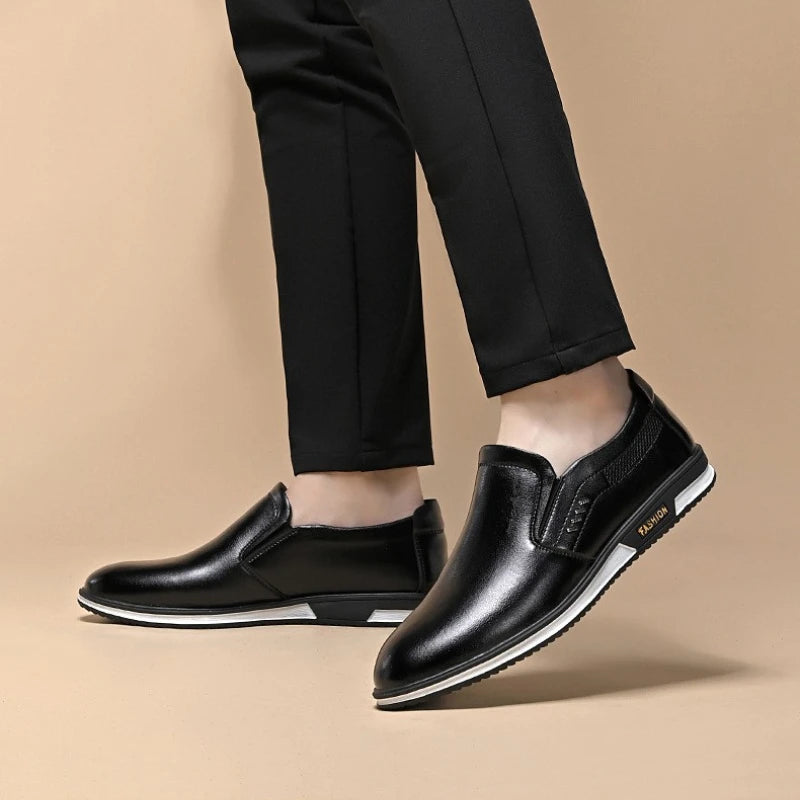 Luxury Men's Leather Shoes Comfortable Loafers Slip on Male Moccasins Non Slip Driving Shoes High Quality Men Shoes Plus Size