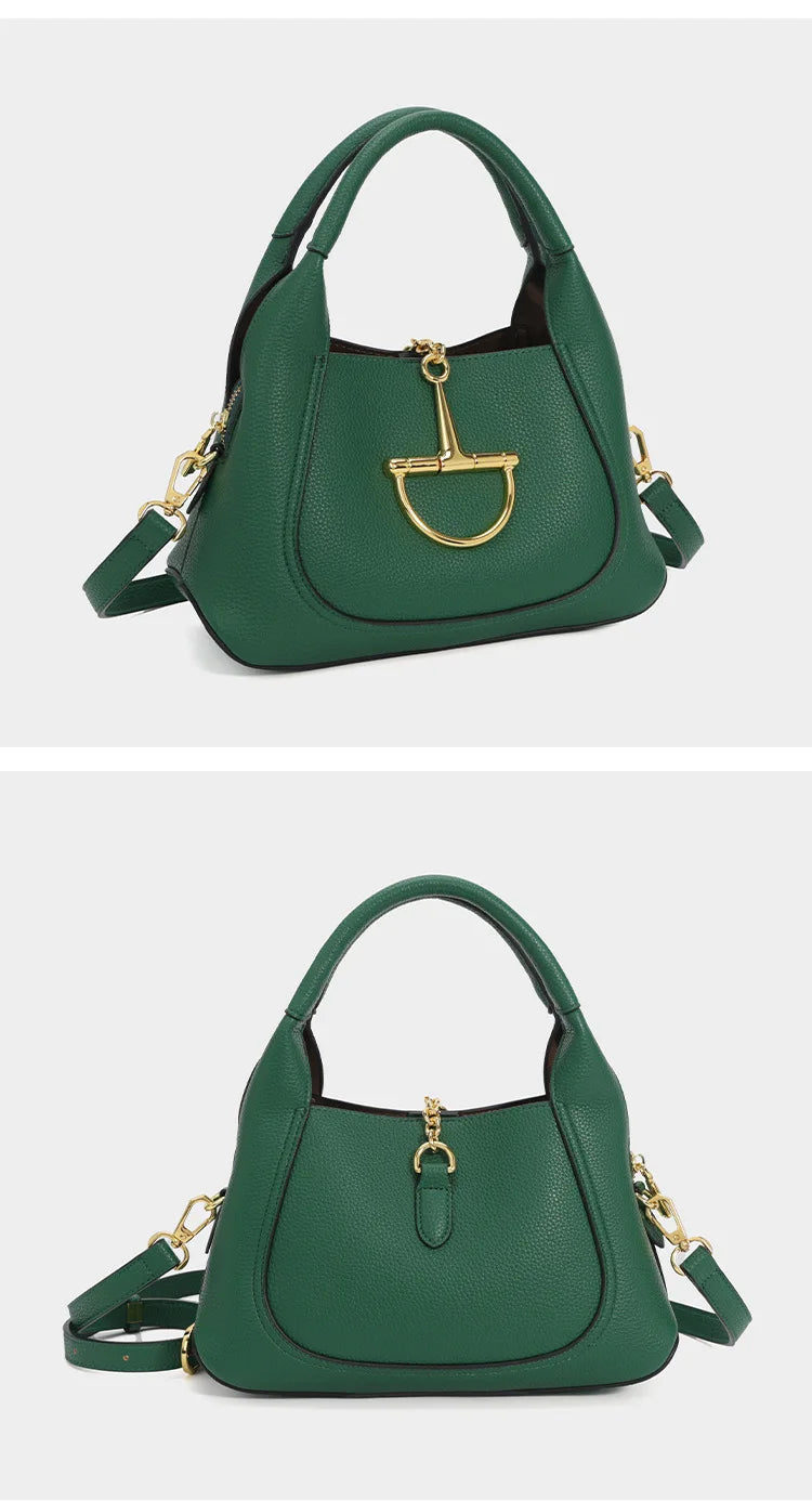 Stylish Solid Color Designer Diaper Bag Women Luxury Leather Tote Large Capacity Elegant Crossbody Handbag For Simple Chic