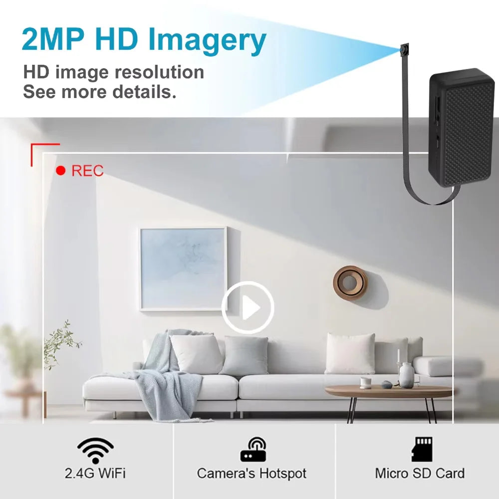 1080P WiFi Mini Camera,Add Card reader DIY WiFi Module Camera Built in Microphone,motion detection,Video Recorder Remote view
