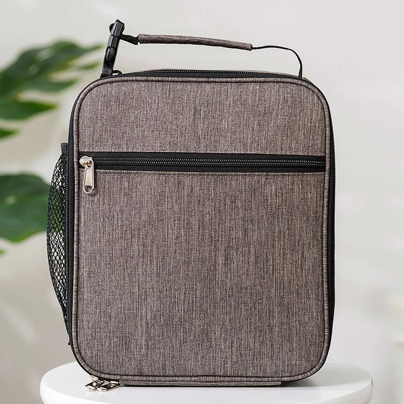 New Cartoon Printed Lunch Bag Women Cute Dinosaur Picnic Travel Thermal Breakfast Box Girls School Child Lunch Box Tote Food Bag