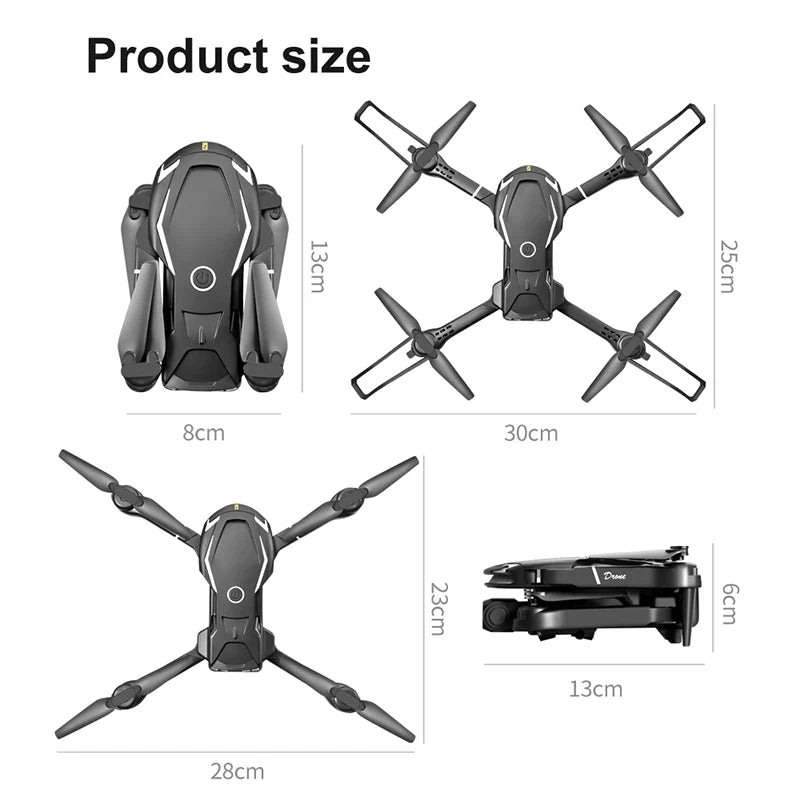 Original Mini Drone 4k 8K HD Camera Obstacle Avoidance Aerial Photography Brushless Motor Foldable Rc Quadcopter Kid Toy Gift
