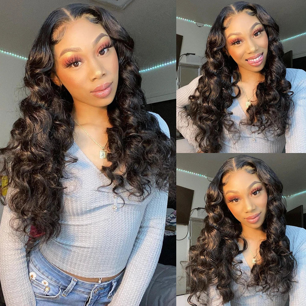 Malaysian Loose Wave Bundles With Frontal Unprocessed Virgin Human Hair Closure and 3 4 Bundles Loose Wave Bundles With Closure