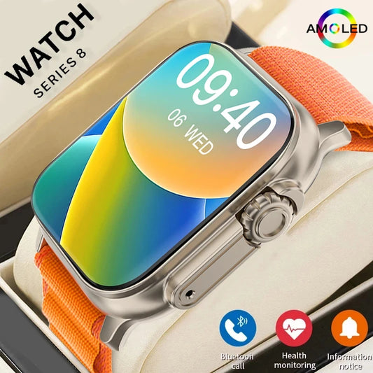 New T900 Watch Ultra Smart Watch 49mm 2024 NFC Men Women GPS Track Bluetooth Call BT Music Games Wireless Charging Smart watch
