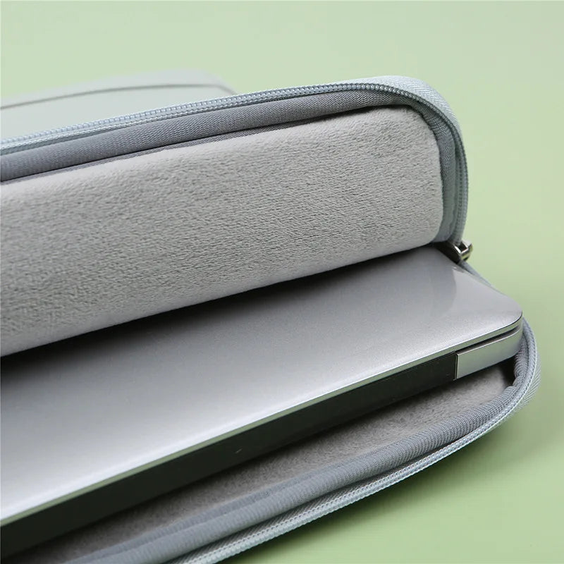 Solid Color Retro Style Business Laptop Bag for MacBook Air Pro 13 15 13.3 14 15.6 Inch Notebook Simple Fashion Computer Case