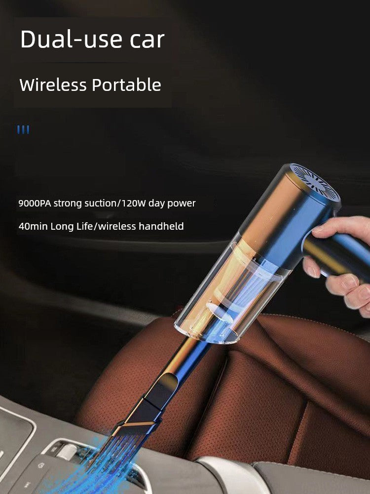 Wireless Car Cleaner Small Home Car Blowing and Suction Dual-Use Powerful Indoor Sofa Car Handheld Vacuum Cleaner