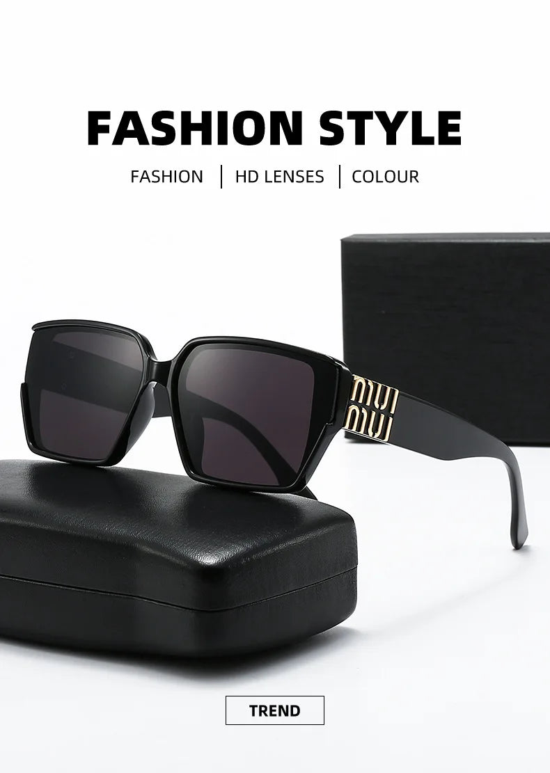 Fashion MM Designer Sunglasses for Women and Men Stylish Square Luxury Glasses Unisex Trend Vintage Shades UV400