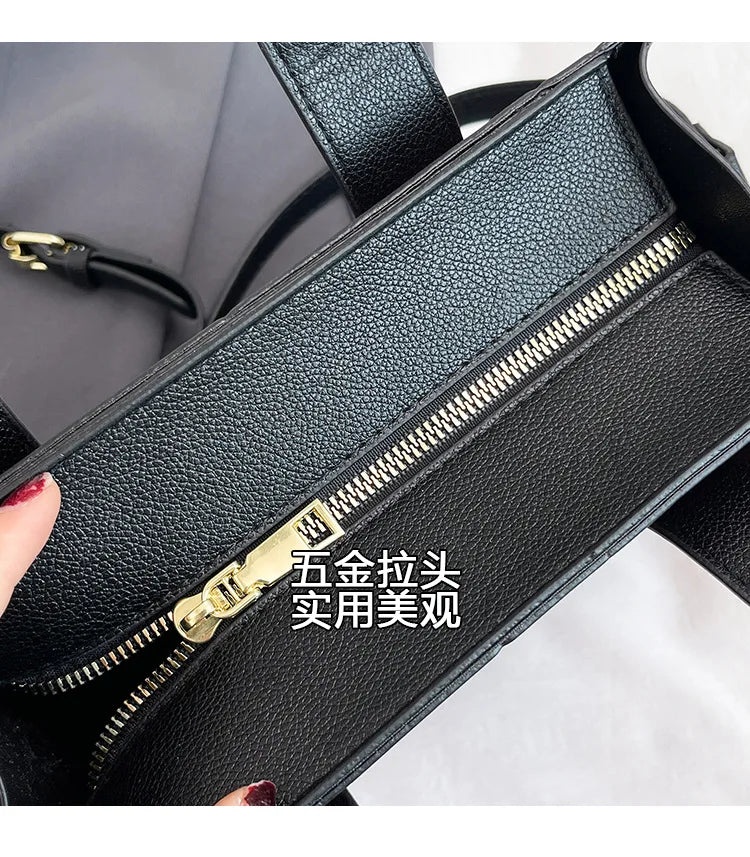 PU Leather Casual Crossbody Bags for Women Ladies Luxury Designer Tote Handbag Female Large Capacity Travel Shoulder Bag Sac