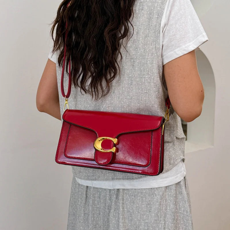 Double-Strap Small Square Crossbody Bag – Stylish Underarm Shoulder Purse For Women, Fashionable Classic Shoulder Bag 2026