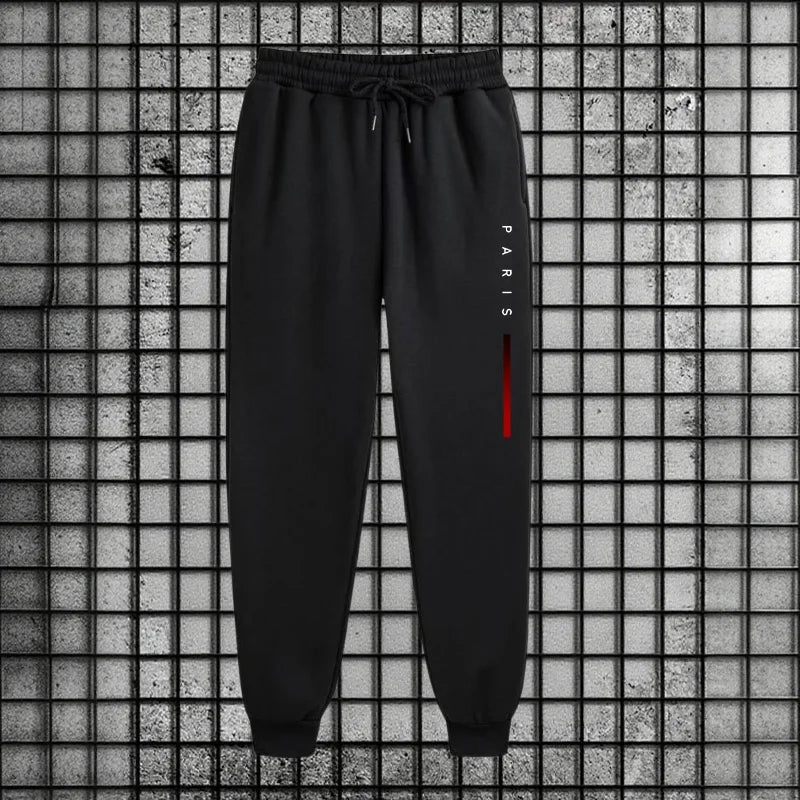 2025 New Zipper Hoodies Sweatpants Streetwear Tracksuit Autumn Winter Sporty Outfits Paris Fashion Print Mens Casual 2 Piece Set