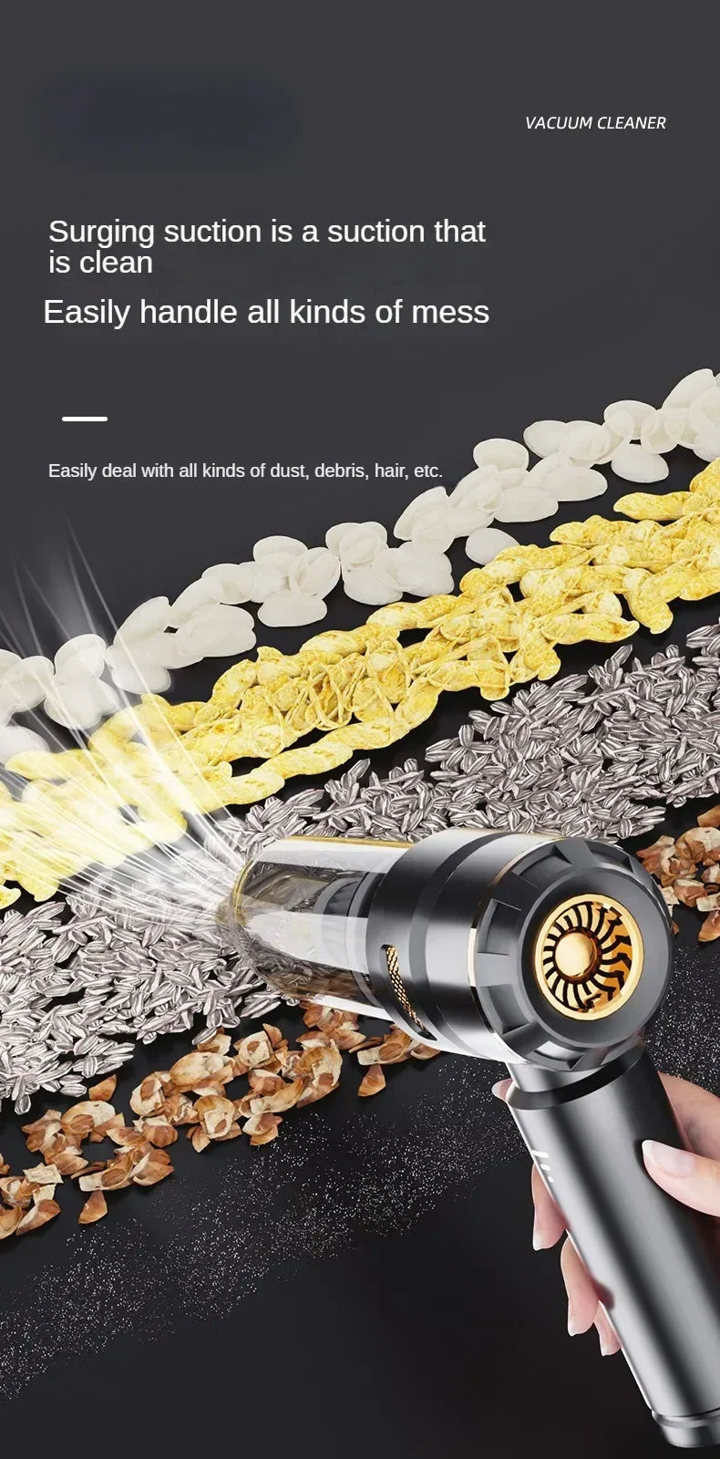 Car Vacuum Cleaner High Power Portable Handheld Wireless Brushless Motor Cleaning Machine Powerful Air Duster for Home Appliance